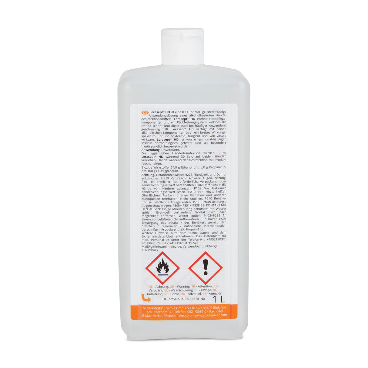 CWS MediLine Händedesinfektionsmittel Lerasept HD 12er Pack, 1000 ml