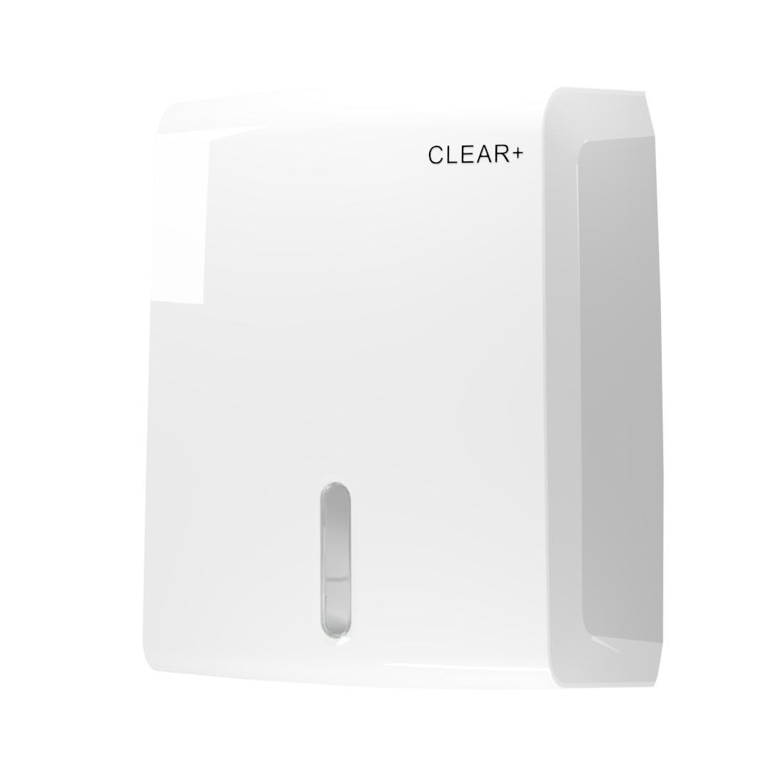 Clear+ folded towel dispenser white