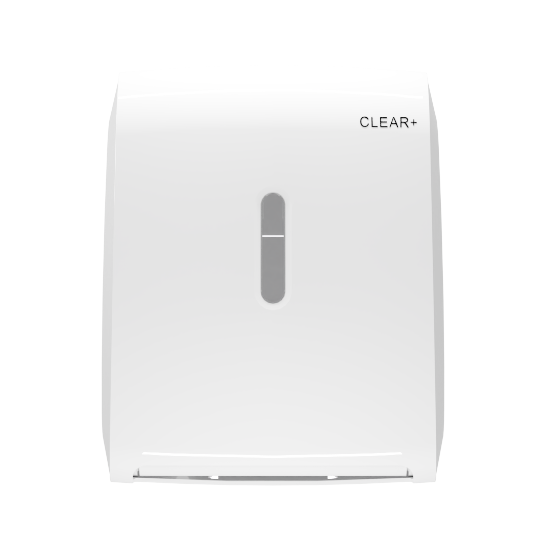 Clear+ towel roll dispenser white
