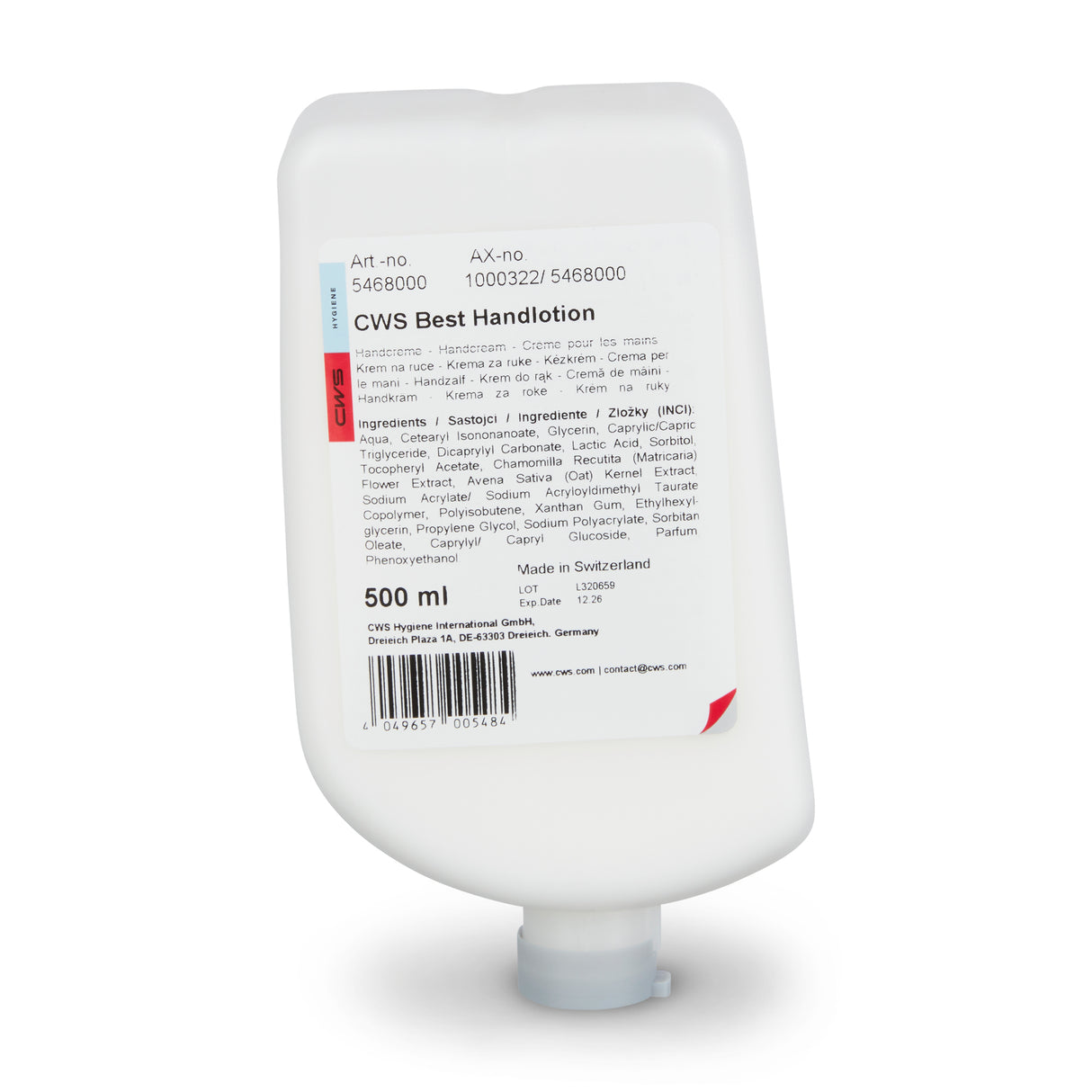 CWS ParadiseLine Best Hand Lotion Pack of 12, 500 ml