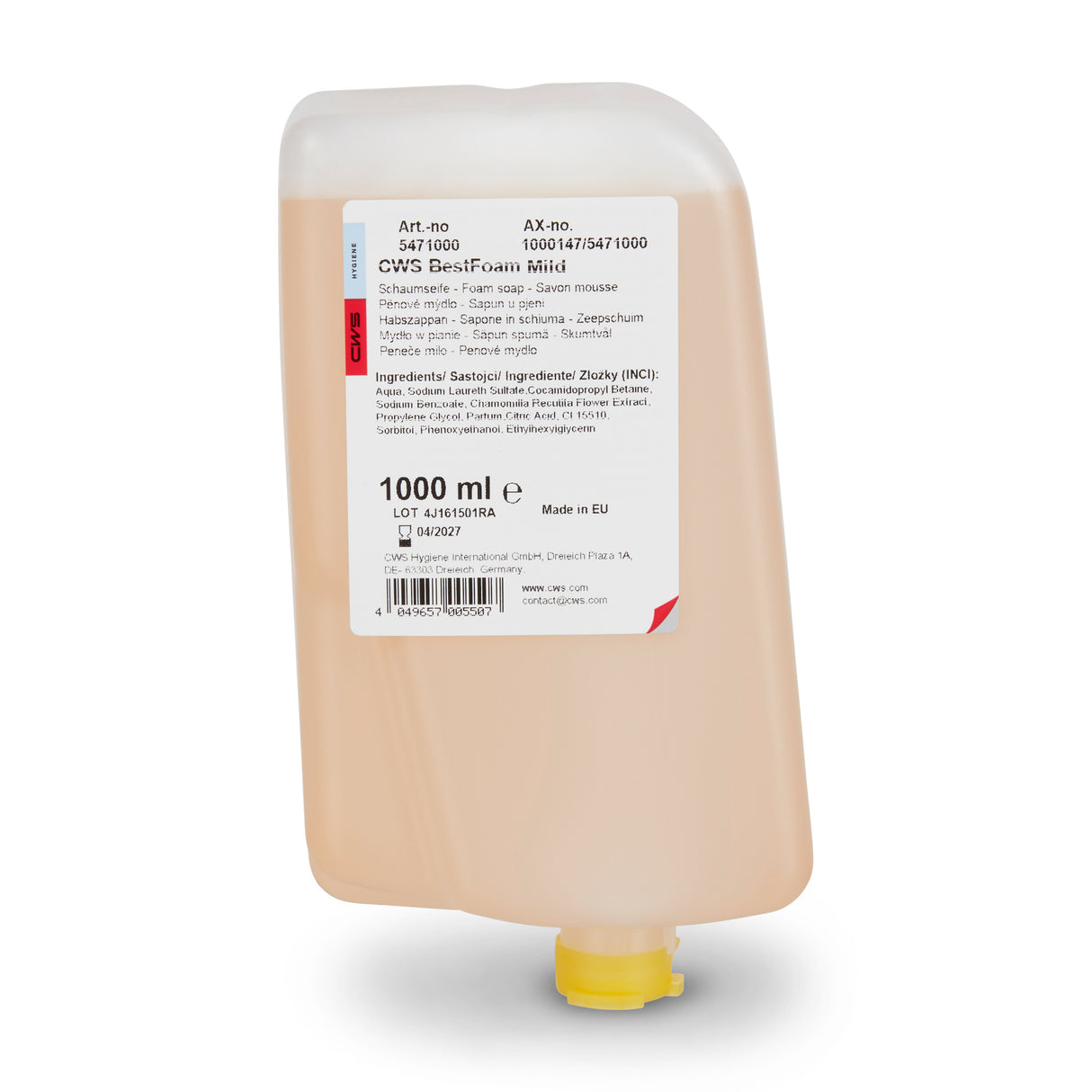 CWS ParadiseLine soap foam Best Foam Mild 12-pack, 1000 ml.