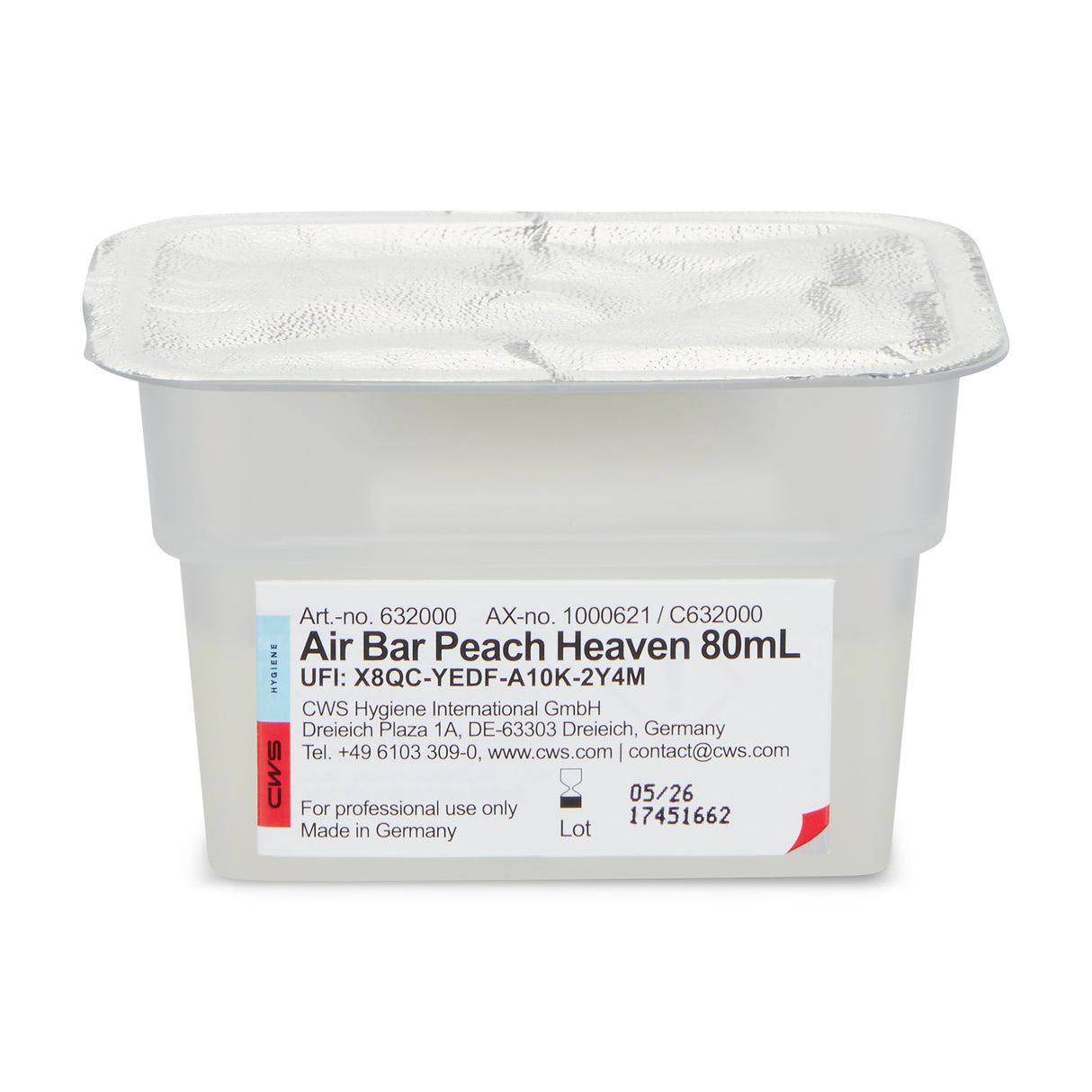 CWS Paradise / PureLine Air Bar Washroom Fragrance Peach Heaven, 8 Cartridges