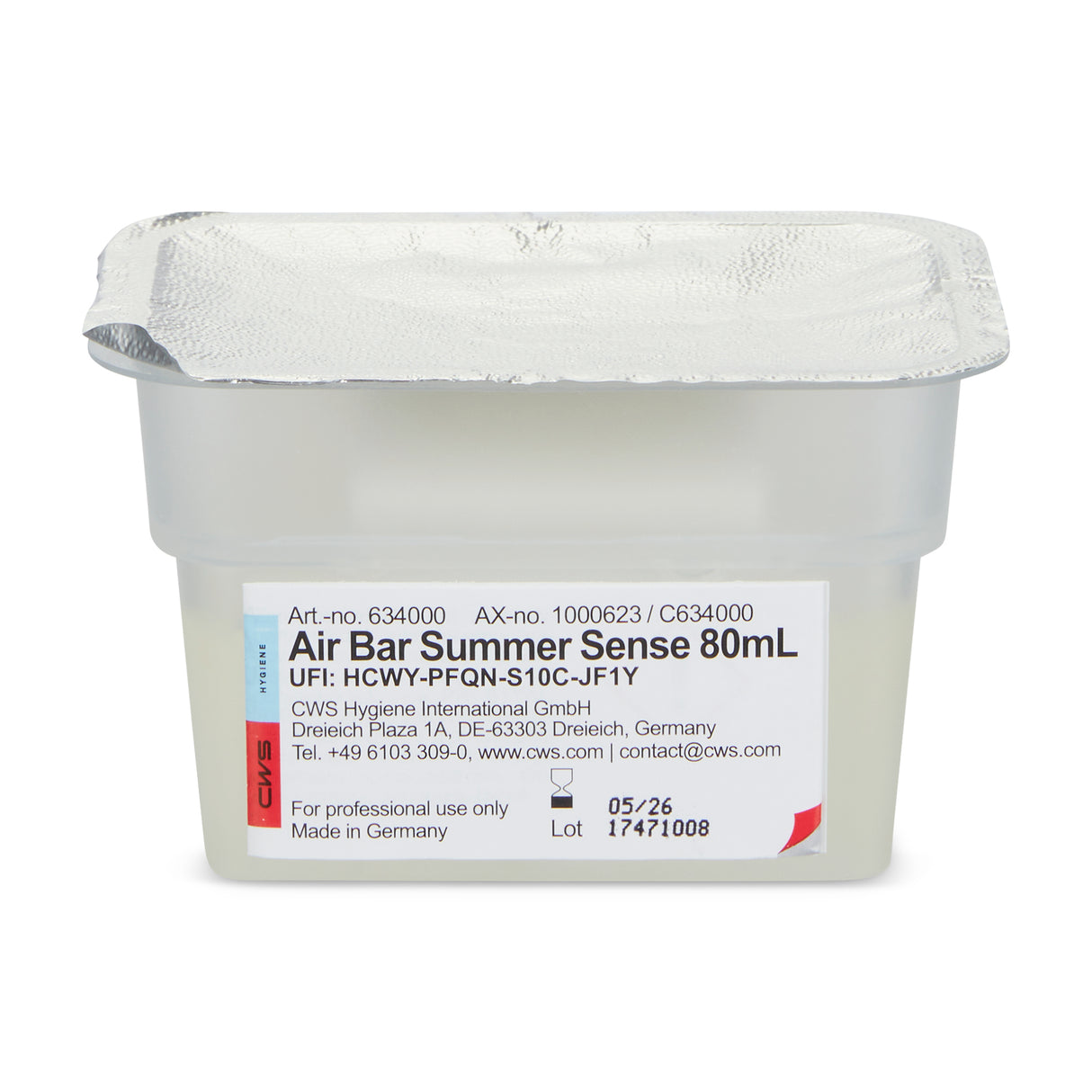 CWS Paradise / PureLine Air Bar Washroom Fragrance Summer Sense, 8 Cartridges