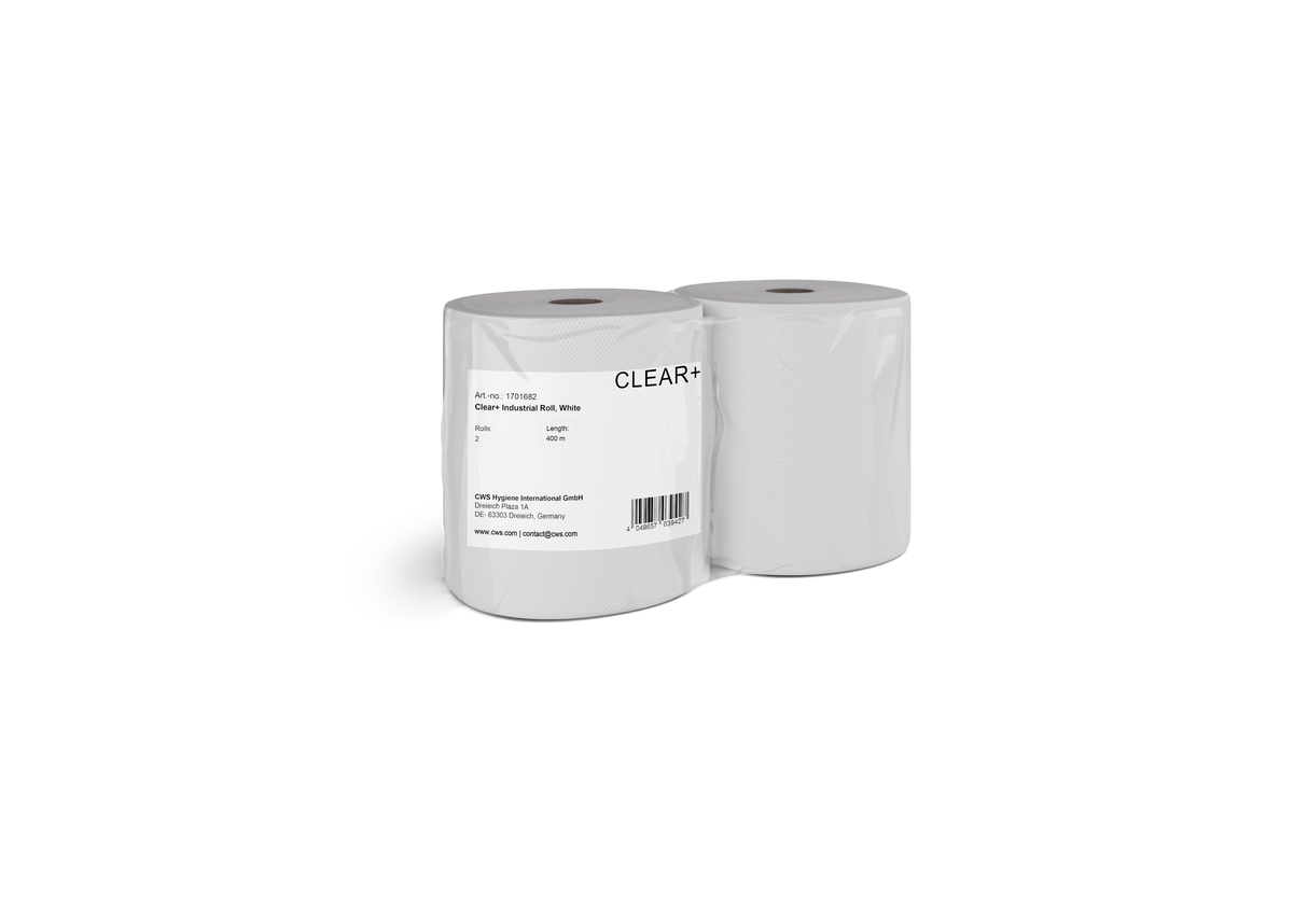 Clear+ industrial roll white